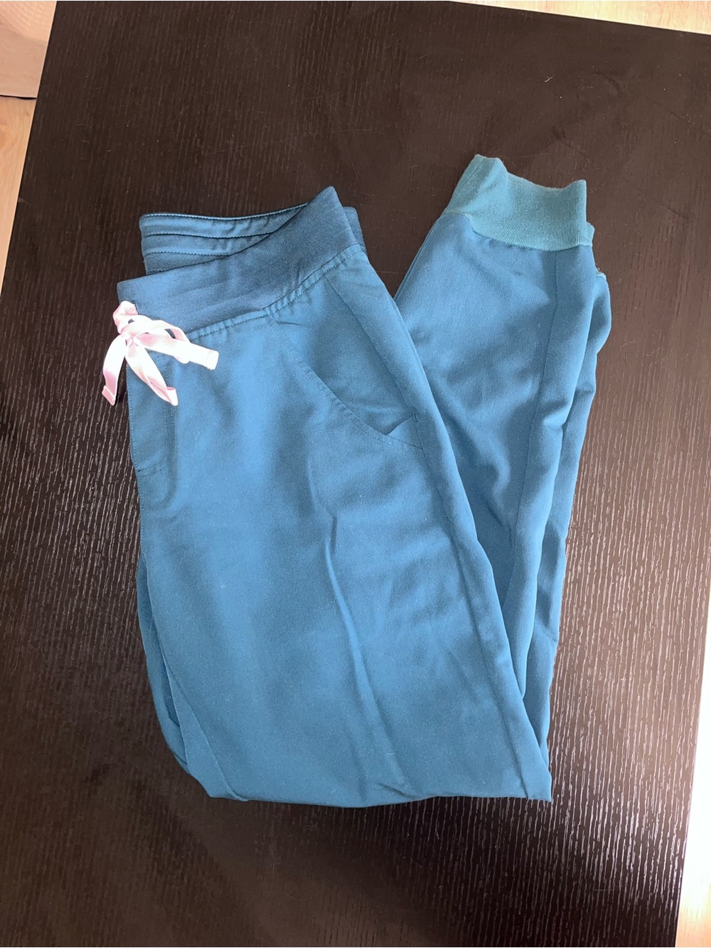 Figs Women’s Caribbean Blue High Waisted Zamora Joggers Size Small